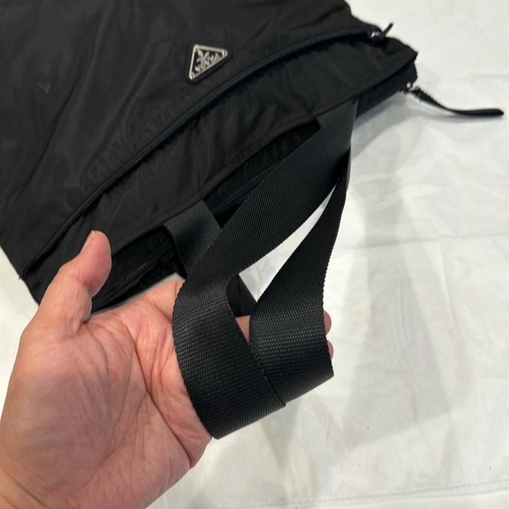 Prada Black Nylon Shoulder Tote - Picture 8 of 14